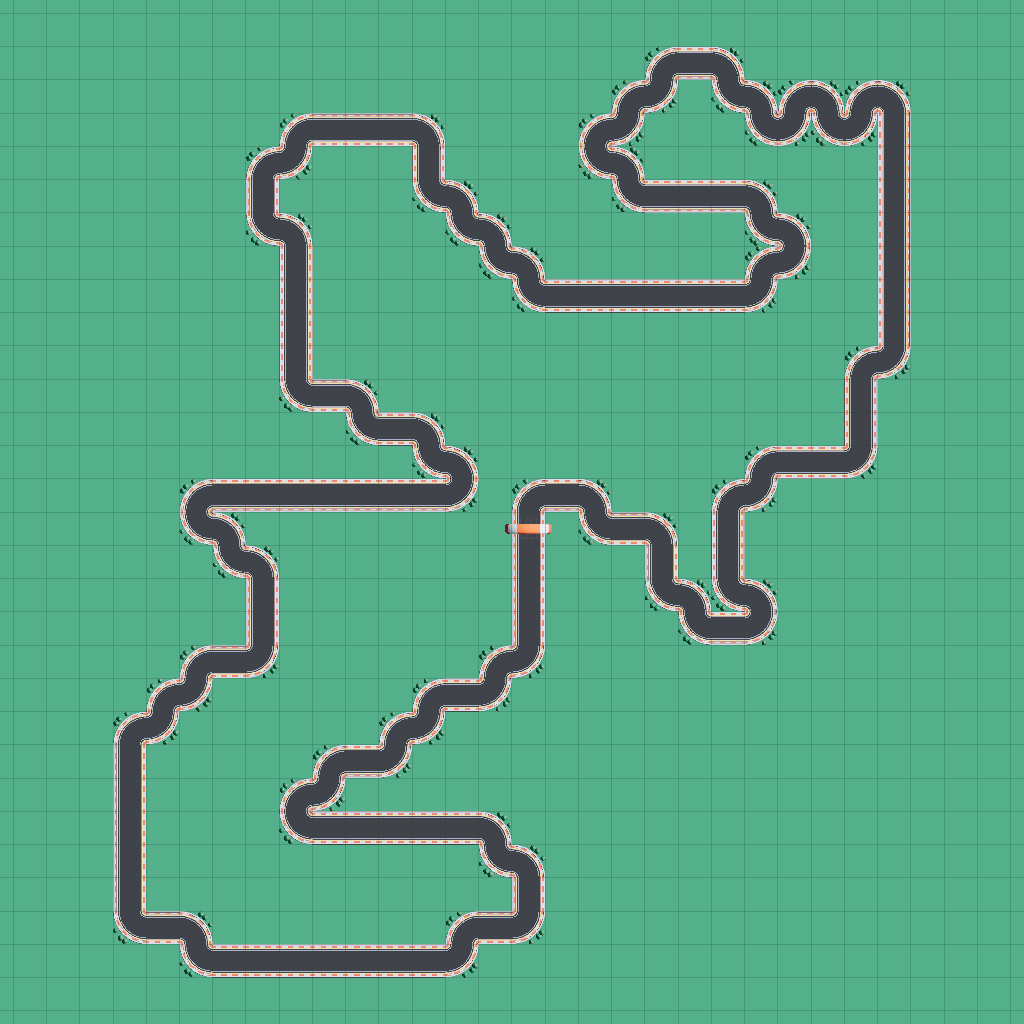 a long track